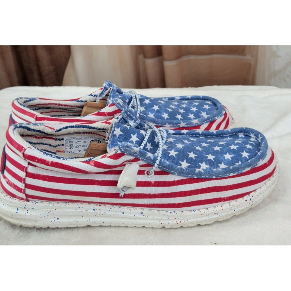 Hey Dudes Wallys Patriotic Stars And Stripes Shoes